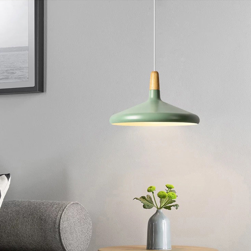 Lampsmodern-UK Nordic Macaron Solid-Wood Pendant Light E26/E27 Modern