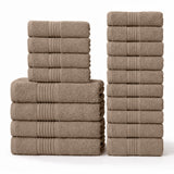 18 - Piece Luxury Cotton Towel Set – Ultra Soft, Quick - Dry & Highly Absorbent - Towels - Hurbane Home