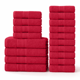 18 - Piece Luxury Cotton Towel Set – Ultra Soft, Quick - Dry & Highly Absorbent - Towels - Hurbane Home