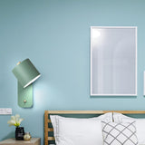 Nordic Macaron Cylinder Rotatable Wall Sconce Lamp Metal 9.8in