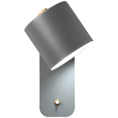 Nordic Macaron Cylinder Rotatable Wall Sconce Lamp Metal 9.8in
