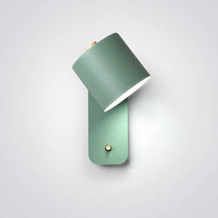 Nordic Macaron Cylinder Rotatable Wall Sconce Lamp Metal 9.8in