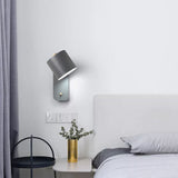 Nordic Macaron Cylinder Rotatable Wall Sconce Lamp Metal 9.8in