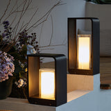 Modern Minimalist Landscape Lawn Light Stainless Steel Acrylic Square LED