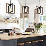 Lampsmodern-UK Iron And Wood Pendant Light Farmhouse Style