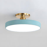 Lampsmodern-UK Circular LED Semi-Flush Ceiling Light 12in Acrylic