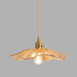 Lampsmodern-UK Retro Flower Glass Pendant Light Adjustable 59in Cord