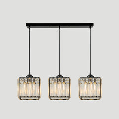 Lampsmodern-UK Multi-Head Glass Pendant Light Black for Kitchen
