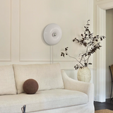 Round Glass Dimmable Wall Lamp Modern Donut LED Sconce