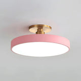 Lampsmodern-UK Circular LED Semi-Flush Ceiling Light 12in Acrylic