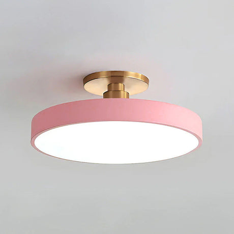 Lampsmodern-UK Circular LED Semi-Flush Ceiling Light 12in Acrylic