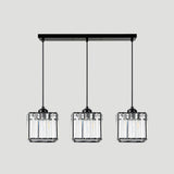 Lampsmodern-UK Multi-Head Glass Pendant Light Black for Kitchen