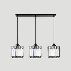 Lampsmodern-UK Multi-Head Glass Pendant Light Black for Kitchen