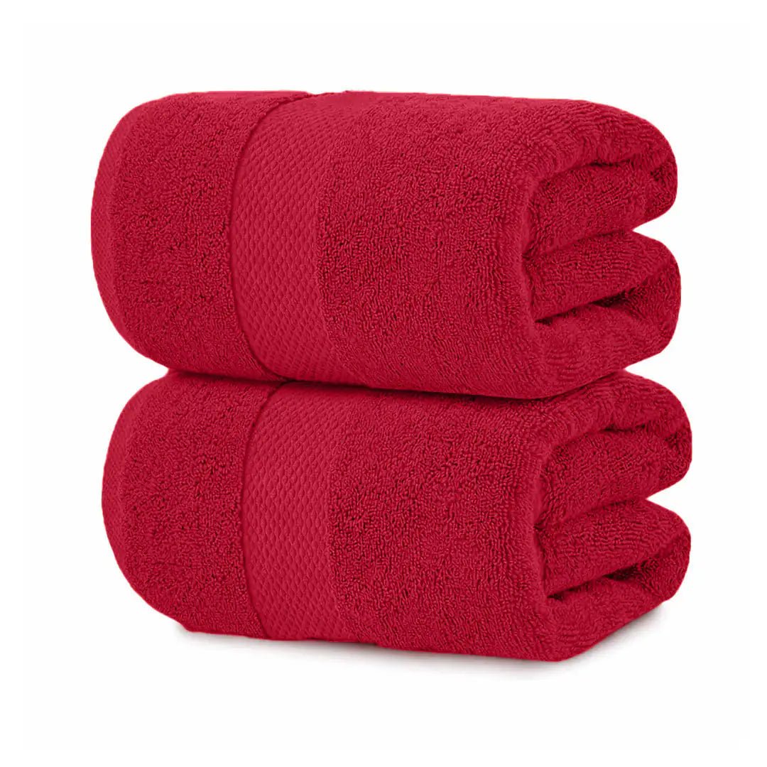 2 - Pack Jumbo Bath Towels, Extra Large 35 x 70 Inch - Towels - Hurbane Home