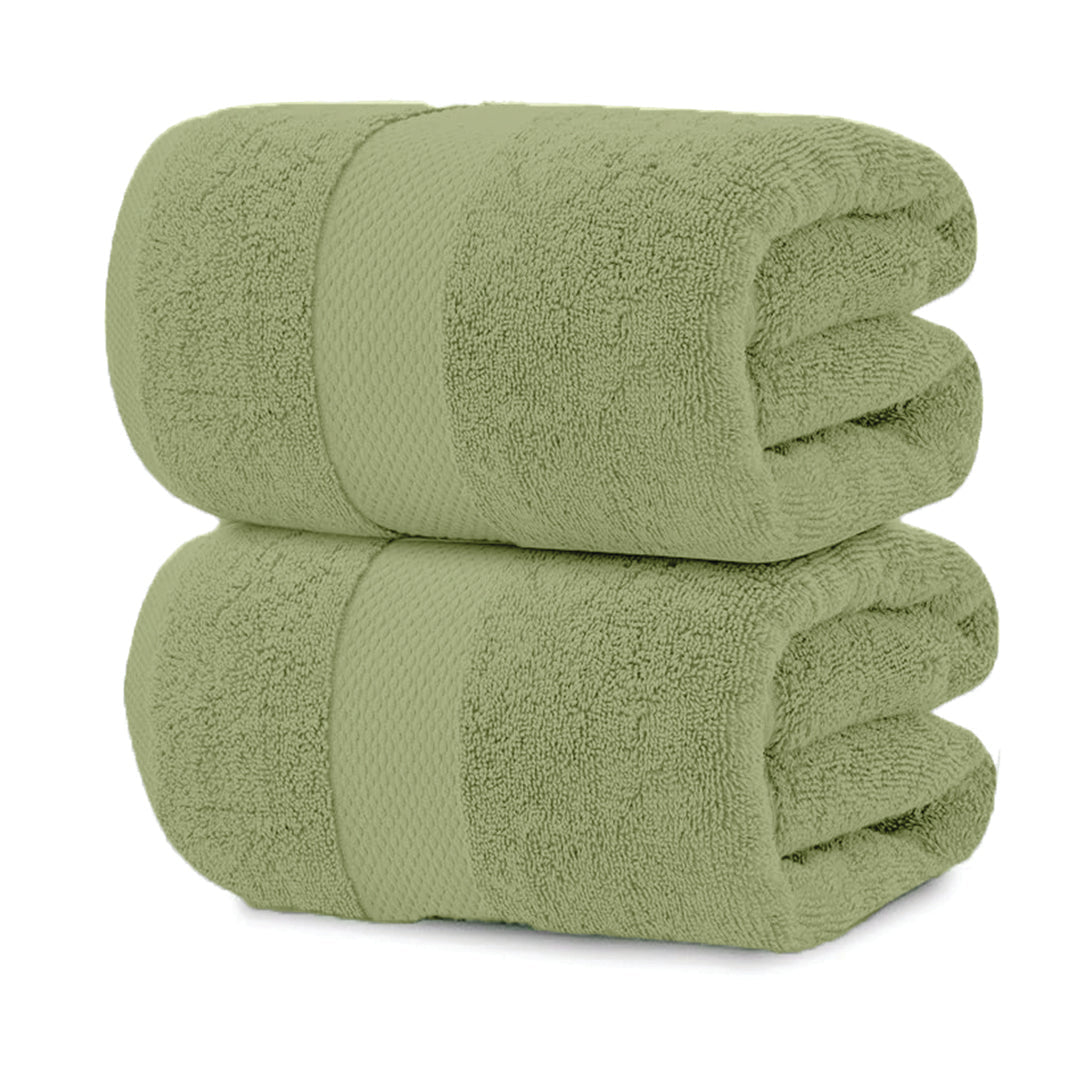2 - Pack Jumbo Bath Towels, Extra Large 35 x 70 Inch - Towels - Hurbane Home