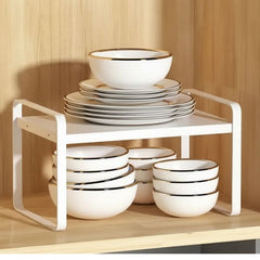 2 Tier Countertop Kitchen Shelf - Space Saving Organizer for Smart Storage - Kitchen Countertop Shelf - Hurbane Home
