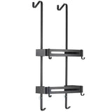 2 Tier Hanging Shower Caddy for Organized Rustproof Bathroom Storage - Metal Shower Caddy Hanging - Hurbane Home