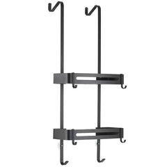 2 Tier Hanging Shower Caddy for Organized Rustproof Bathroom Storage - Metal Shower Caddy Hanging - Hurbane Home