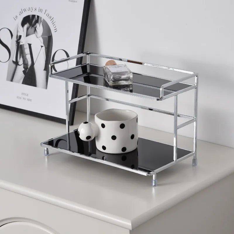 2 Tier Kitchen Counter Shelf - Space - Saving Rack for Optimal Countertop Organization - Kitchen Countertop Organizer - Hurbane Home