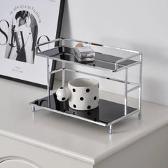 2 Tier Kitchen Counter Shelf - Space - Saving Rack for Optimal Countertop Organization - Kitchen Countertop Organizer - Hurbane Home