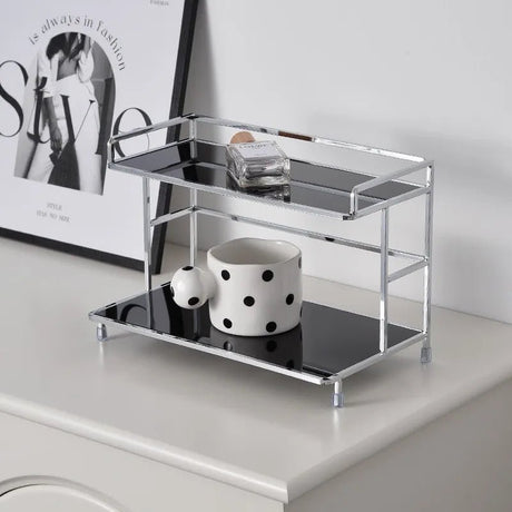 2 Tier Kitchen Counter Shelf - Space - Saving Rack for Optimal Countertop Organization - Kitchen Countertop Organizer - Hurbane Home