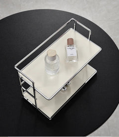 2 Tier Organizer - Multifunctional Household Kitchen Shelf with Double Layers - Hurbane Home