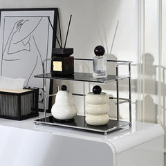 2 Tier Organizer - Multifunctional Household Kitchen Shelf with Double Layers - Hurbane Home