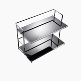 2 Tier Organizer - Multifunctional Household Kitchen Shelf with Double Layers - Hurbane Home