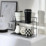 2 Tier Organizer - Multifunctional Household Kitchen Shelf with Double Layers - Hurbane Home