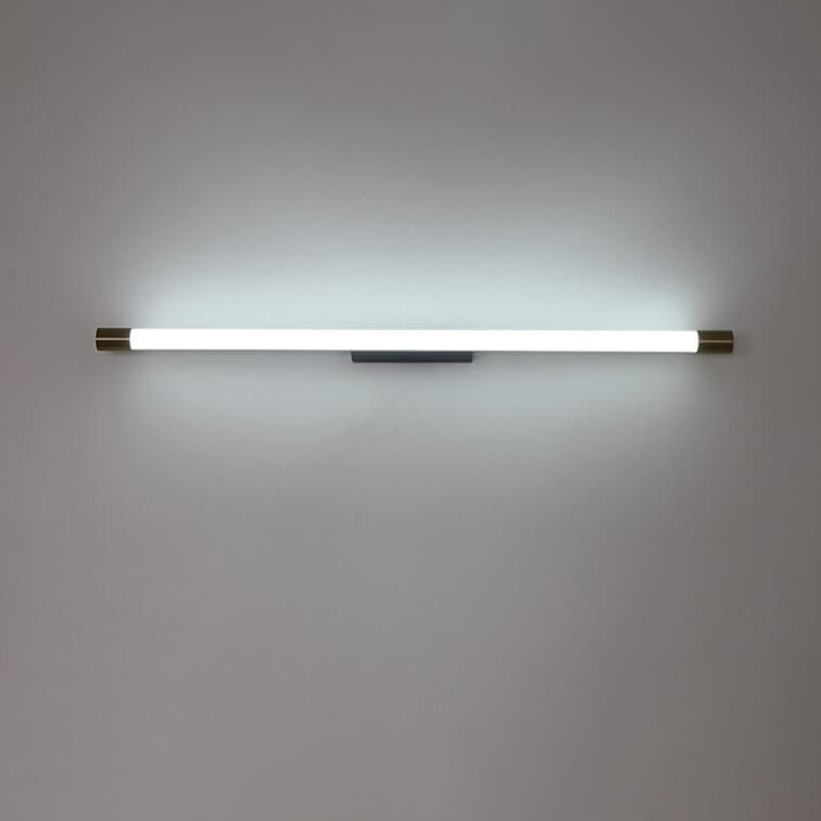 Side profile showing the slim depth of the tube LED wall light