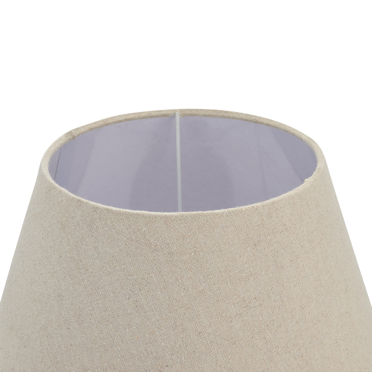 Incia Urn Grey-Washed Wooden Table Lamp with Linen Shade