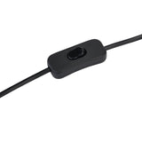 Incia Urn Grey-Washed Wooden Table Lamp with Linen Shade