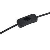 Grey-Washed Wooden Column Table Lamp with Neutral Linen Shade