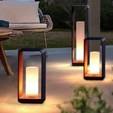 Modern Minimalist Landscape Lawn Light Stainless Steel Acrylic Square LED
