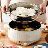 220V Multi-Cooker Electric Pot Single/Double Layer for 1-2 People