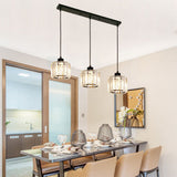 Lampsmodern-UK Multi-Head Glass Pendant Light Black for Kitchen