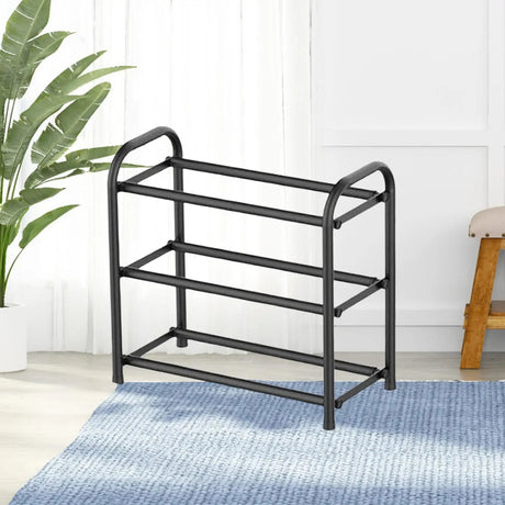 2/3 Tier Shoe Rack – Expandable Metal Shoe Organizer - 2 Tier Shoe Rack - Hurbane Home