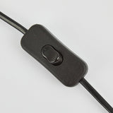 Adjustable clip lamp with the long arm reaching outward