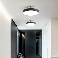 Lampsmodern-UK Circular LED Semi-Flush Ceiling Light 12in Acrylic