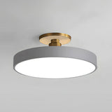 Lampsmodern-UK Circular LED Semi-Flush Ceiling Light 12in Acrylic