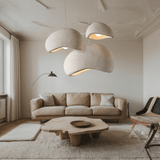 Modern pendant light shade shown at a three-quarter angle