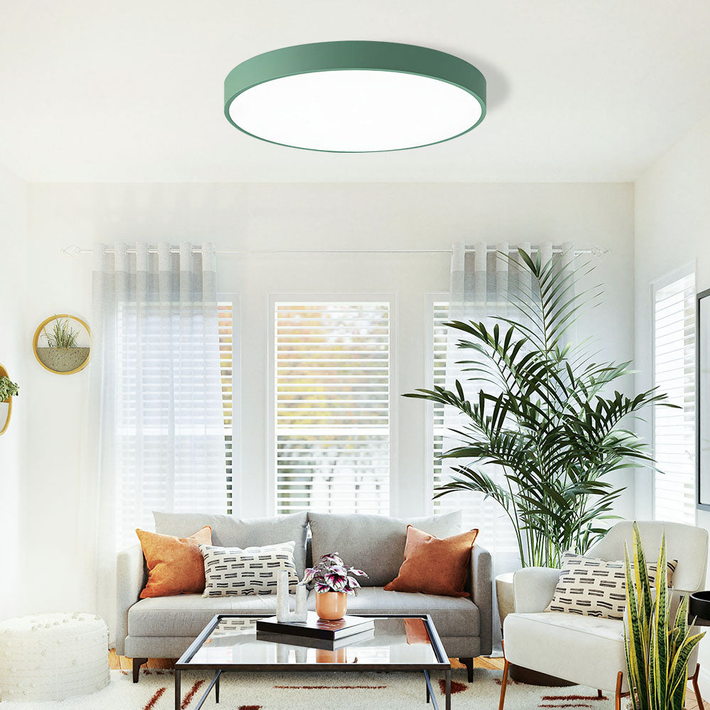 Lampsmodern-UK Circular Flush Mount LED Ceiling Light Slim Profile