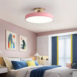 Lampsmodern-UK Circular LED Semi-Flush Ceiling Light 12in Acrylic