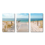 3 Panel Canvas Prints – Modern Seascape Wall Art Waterproof Set - Hurbane Home