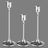 3 Piece Candle Holder Set - Elegant Metal Design for Modern Home Decor - metal candle holder - Hurbane Home
