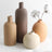 3 Piece Cylinder Vase Set – Rustic Ceramic Farmhouse Boho Centerpiece - Hurbane Home