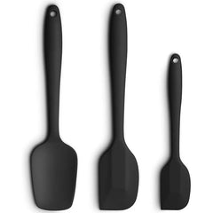 3 Piece Silicone Spatula Set – Nonstick Heat Resistant Baking Tools - Silicone Spatula - Hurbane Home