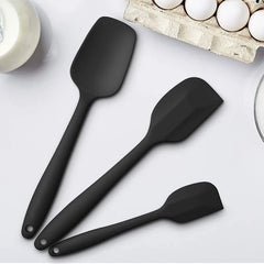 3 Piece Silicone Spatula Set – Nonstick Heat Resistant Baking Tools - Silicone Spatula - Hurbane Home