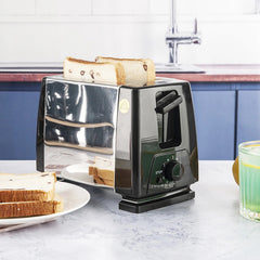 3 Slice Toaster with Extra Wide Slots for Thick Bread - Even Toasting - 2 Slice Toaster - Hurbane Home