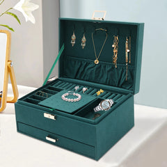 3 Tier Jewelry Box - Elegant Bracelet Holder for Organized Storage and Display - Portable Jewelry Box - Hurbane Home